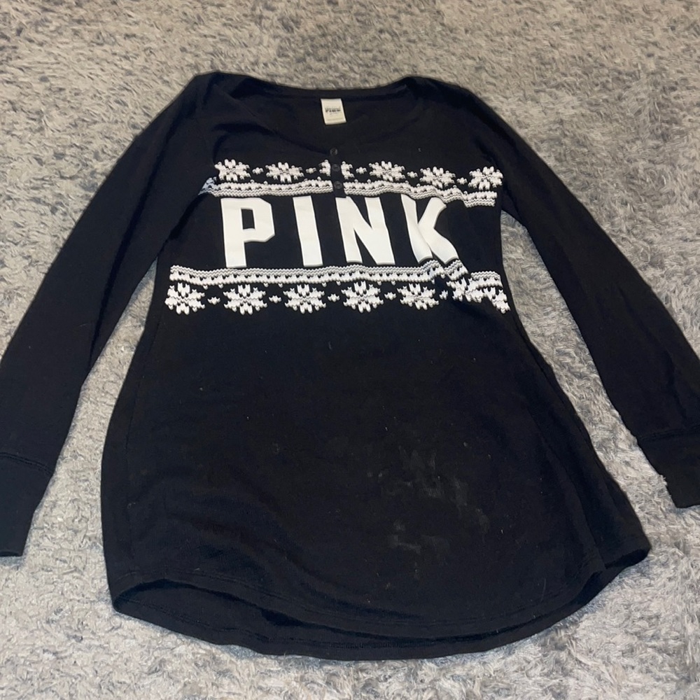 PINK Black Nightgown
